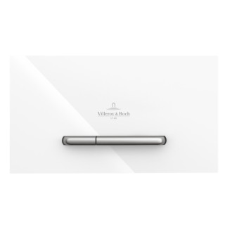 Przycisk spłukujący WC Villeroy & Boch ViConnect, 2 ilości spłukiwania, Glass Glossy White