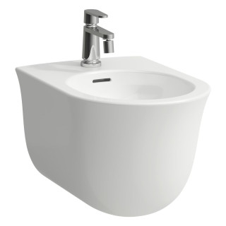 Bidet podwieszany Laufen The New Classic, 53x37cm, przelew, otwór na baterię, biały