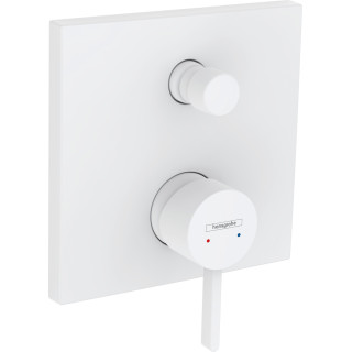 Bateria wannowa Hansgrohe Finoris, podtynkowa, jednouchwytowa, przełącznik ciśnieniowy, czarny mat