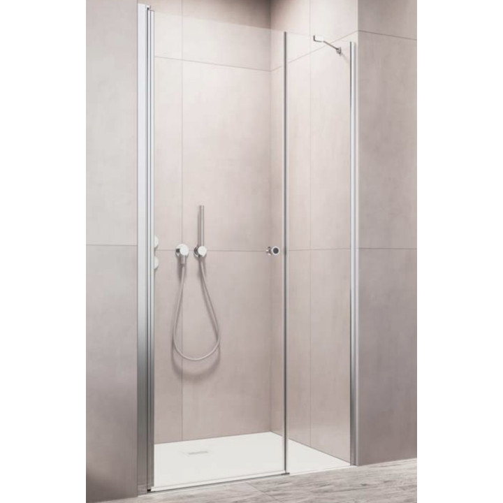 Drzwi do wnęki Radaway EOS II DWJ 120, lewe, 120x195cm, szkło przejrzyste, profil chrom