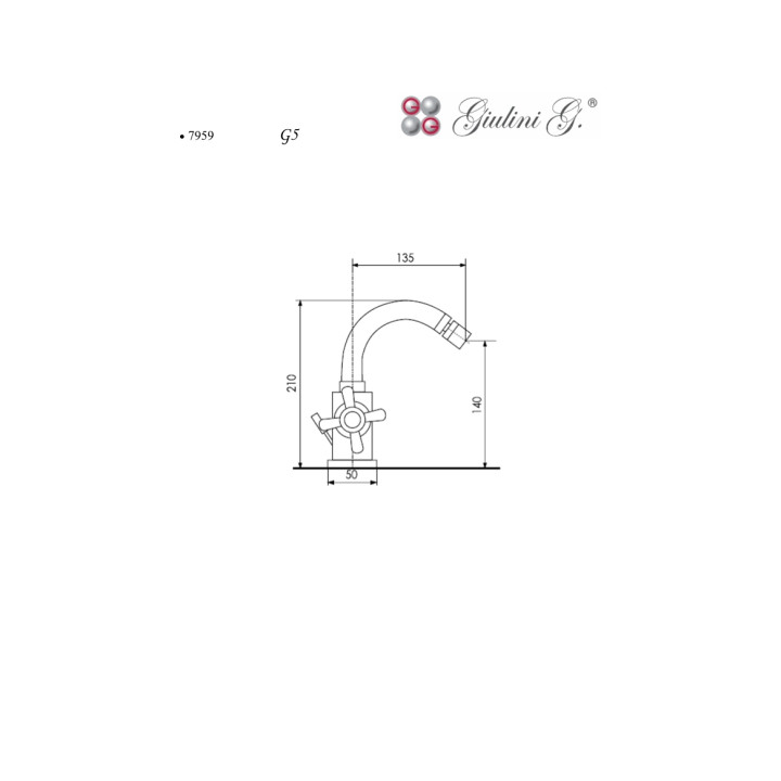 Bateria bidetowa Giulini G. G5- sanitbuy.pl