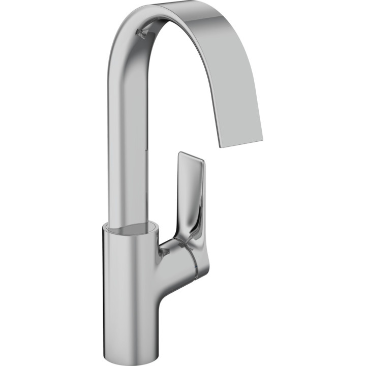 Bateria umywalkowa Hansgrohe Vivenis, stojąca, jednouchwytowa, wysokość 168mm, komplet odpływowy, chrom