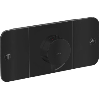 Moduł termostatyczny Axor One, podtynkowy, 1 odbiornik wody, element zewnętrzny, czarny mat