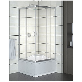 Kabina Dolphi Radaway Premium Plus C1700 800x800 mm kwadratowa z drzwiami dwuczęściowymi, szkło fabric