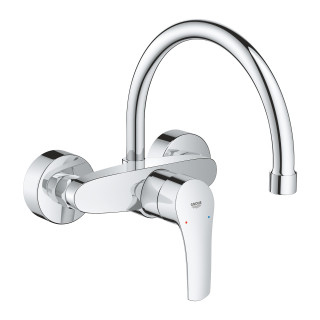 Bateria zlewozmywakowa Grohe Eurosmart, natynkowa, DN 15, obracana wylewka 276mm, chrom