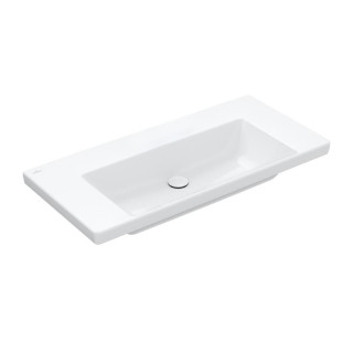 Umywalka meblowa Villeroy & Boch Subway 3.0, 100x47cm, bez przelewu, otwór na armaturę, Weiss Alpin