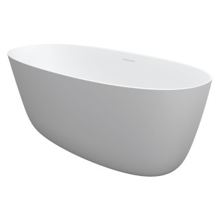 Wanna wolnostojąca Riho Oval, 160x72cm, Solid Surface, biała