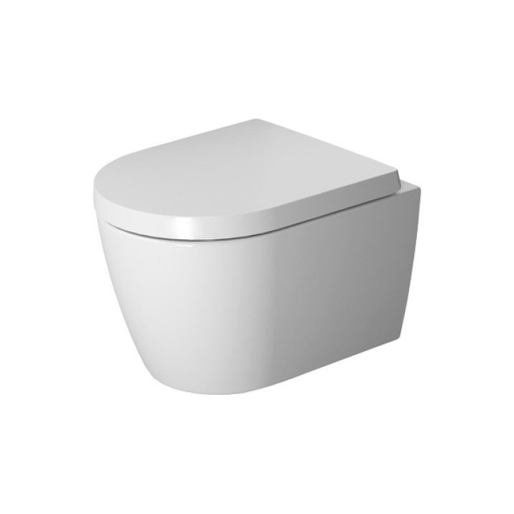 Miska wisząca WC Duravit ME by Starck Compact, 48x36cm, Rimless, bez rantu, mocowanie Durafix, biała