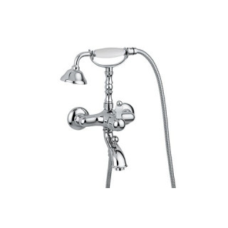 Bateria wannowa Giullini G. Praga, natynkowa, z zestawem natryskowym, chrom