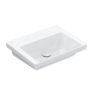 Umywalka wisząca Villeroy & Boch Subway 3.0, 55x44cm, z przelewem, otwór na armaturę, Weiss Alpin
