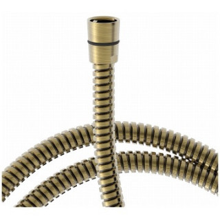 Wąż w podwójnym oplocie Tres-Clasic, 1,7m - mosiądz antyczny