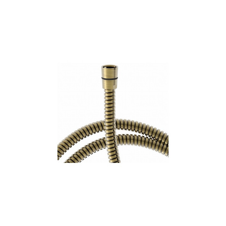 Wąż w podwójnym oplocie Tres-Clasic, 1,7m - mosiądz antyczny