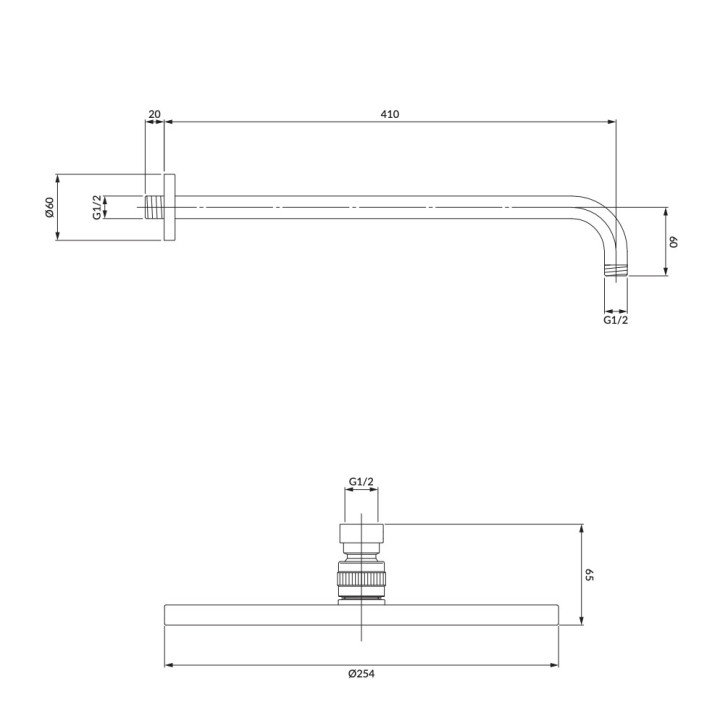 Deszczownica z ramieniem Omnires złoto