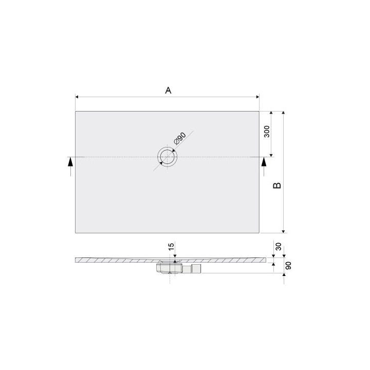 Brodzik kwadratowy Sanplast Open Mineral
