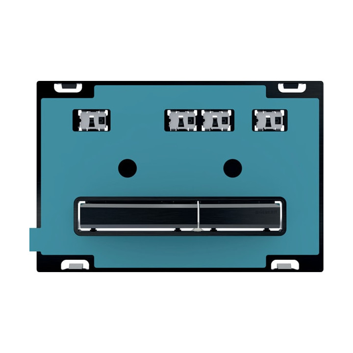 Przycisk uruchamiający Geberit Sigma21, przedni, uniwersalny, pierścienie - czerwone złoto