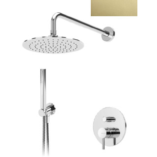 Zestaw natryskowy Bruma Lusitano, podtynkowy, deszczownica 250mm z ramieniem ściennnym, słuchawka 1-funkcyjna, sunrise