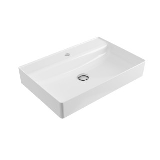 Umywalka nablatowa Excellent Rima 2.0, 60x40cm, bez przelewu, otwór na baterię, śnieżnobiały