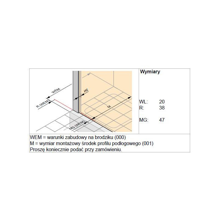 Drzwi suwane Huppe Xtensa Pure Walk-In 1201 - 1400 mm, prawe, 1-częściowe, el. stały, przezroczyste Anti-Plaque - Black Edition