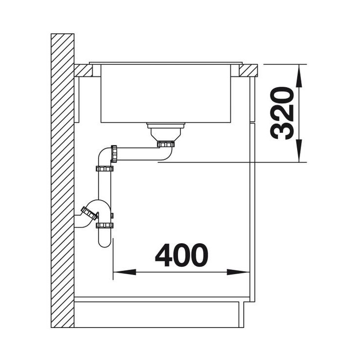 Zlewozmywak Blanco Legra 45S SILGRANIT antracyt bez korka aut