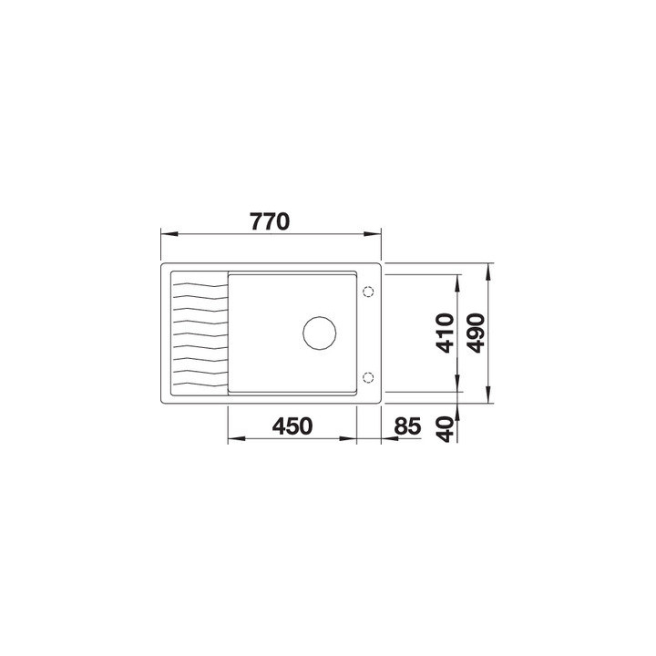 Zlewozmywak Blanco Elon XL 6 S Silgranit PuraDur odwracalny, antracyt, bez korka automatycznego