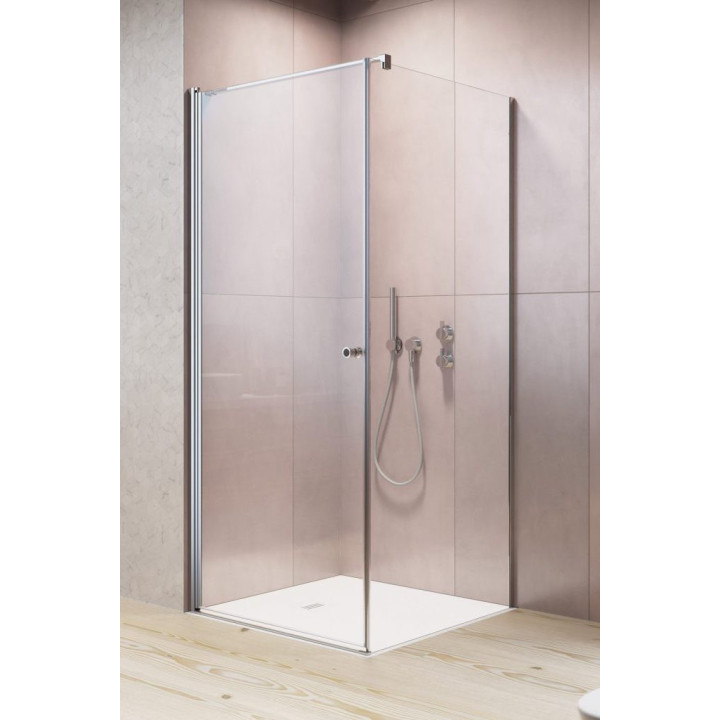 Kabina półokrągła Radaway Eos PDD I, część prawa, 100cm, szkło przejrzyste, profil chrom