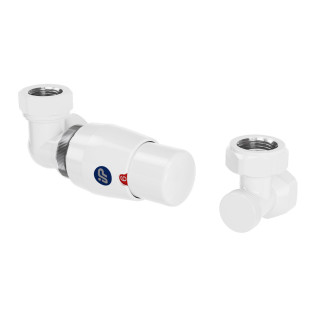 Zestaw termostatyczny Instal Projekt Z13 kątowy (do instalacji cu) - biały