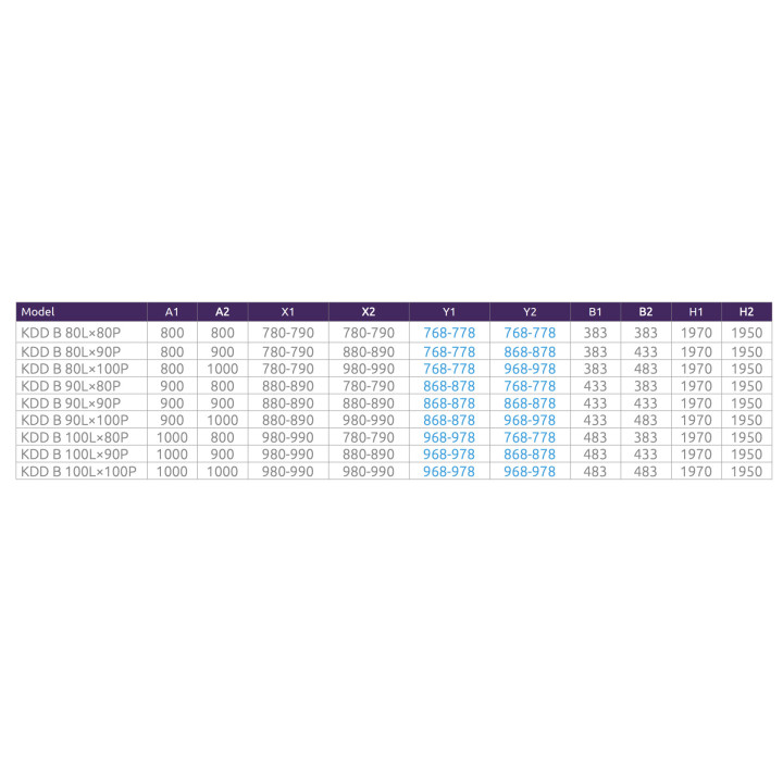 Kabiny prysznicowa Radaway Eos KDJ B, lewa, 80x80cm, szkło przejrzyste, profil chrom