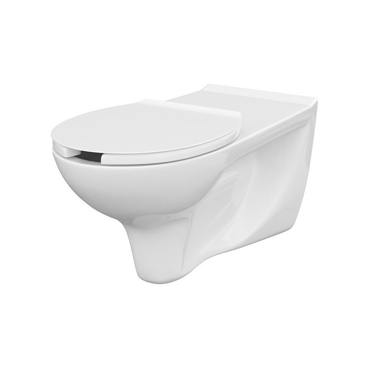 Miska podwieszana Cersanit Etiuda CleanOn, 72,5x38cm, dla osób z ograniczoną sprawnością ruchową, biała