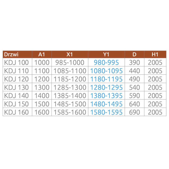 Drzwi kabiny prysznicowej Radaway Arta KDJ I, 100cm, prawe, skrzydłowe, szkło przejrzyste, profil chrome+