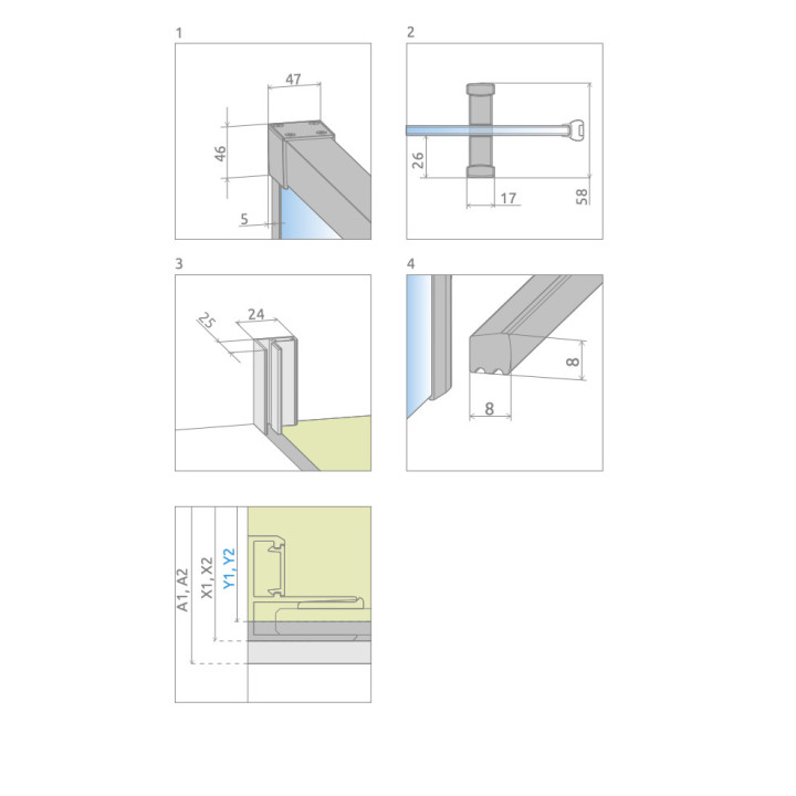 Drzwi kabiny prysznicowej Radaway Arta KDJ I, 100cm, prawe, skrzydłowe, szkło przejrzyste, profil chrome+
