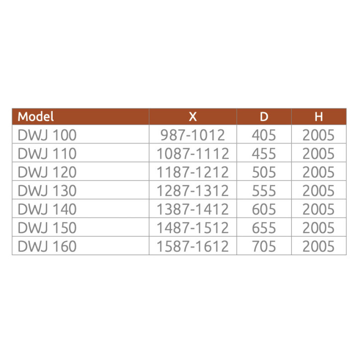 Drzwi prysznicowe do wnęki Radaway Euphoria DWJ, lewe, 130cm, szkło przejrzyste, profil chrom