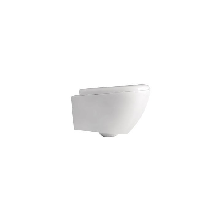 Bidet wiszący Kerasan Aquatech, 55x36,5cm, z przelewem, otwór na baterię, biały