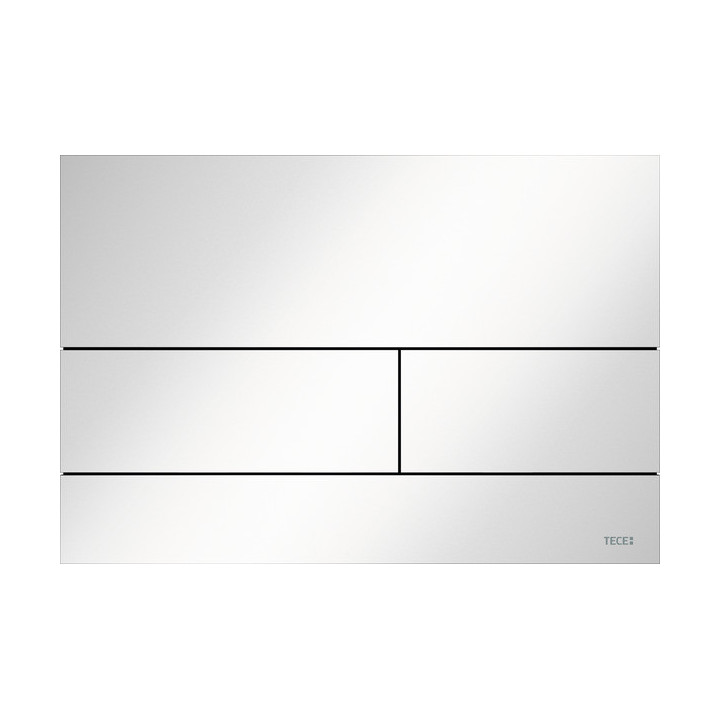 Przycisk spłukujący TECEsquare II, dwudzielny, metalowy, biały matowy