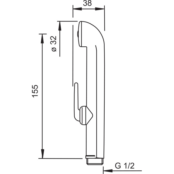 Bateria umywalkowa Oras Saga, stojąca, wysokość 136mm, wylewka 103mm, chrom