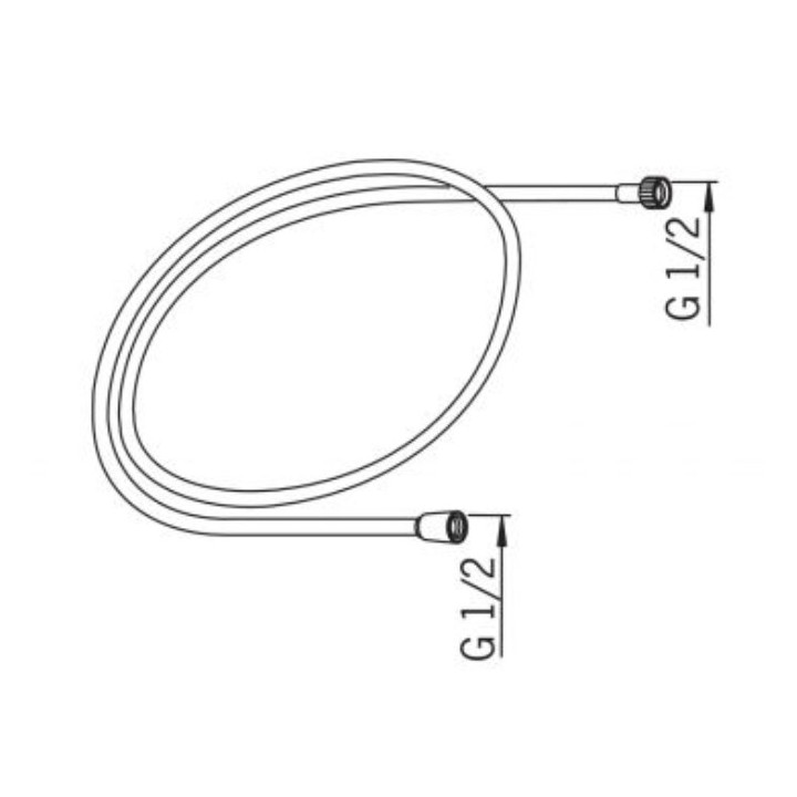 Wąż natryskowy Oras, 150cm, wzmacniany, chrom