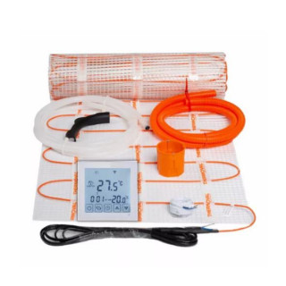 Zestaw elektrycznego ogrzewania podłogowego Thermoval z matą TV TO 50 170 W/m2 zasilaną jednostronnie (powierzchnia 0,5 m2) oraz