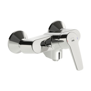 Bateria natryskowa Oras Saga, natynkowa, jednouchwytowa, chrom