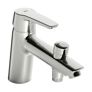 Bateria bidetowa Oras Saga, stojąca, wysokość 136mm, wylewka 106mm, korek automatyczny, chrom