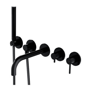 Bateria 3-wyjściowa GoClick, Omnires GC podtynkowa, prysznic 1-funkcyjny - chrom