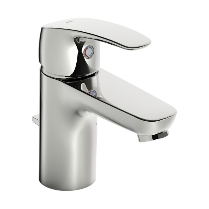 Bateria umywalkowa Oras Safira, stojąca, wysokość 146mm, wylewka 107mm, chrom