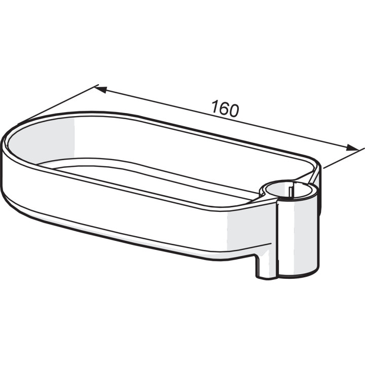 Mydelniczka Oras, transparentna