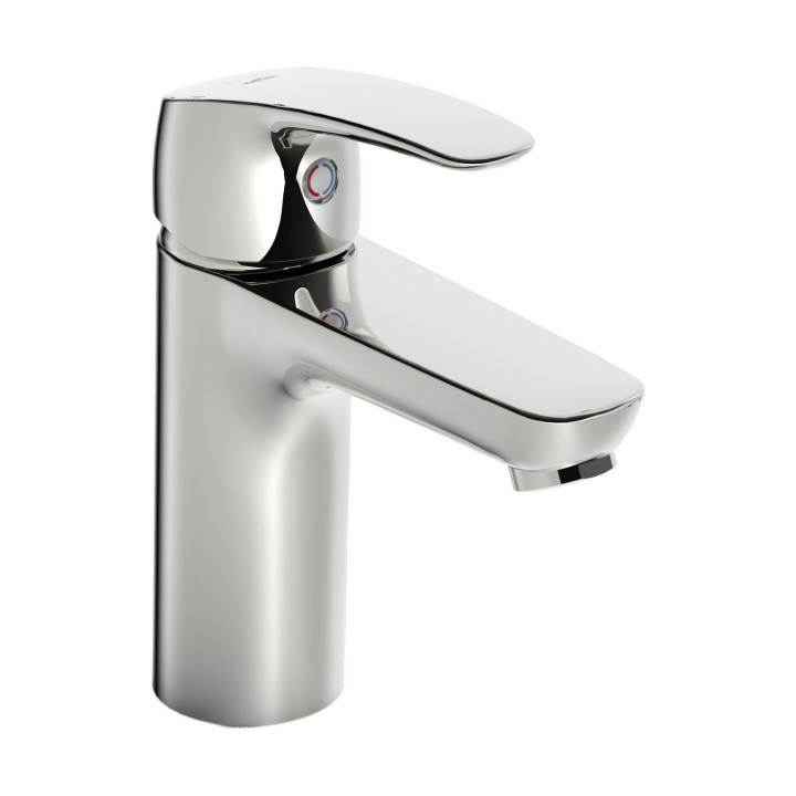 Bateria umywalkowa Oras Safira, stojąca, wysokość 146mm, wylewka 107mm, chrom