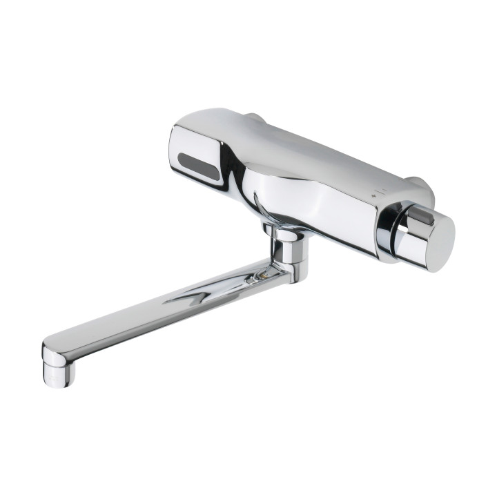 Bezdotykowa bateria umywalkowa Oras Electra, stojąca, wylewka 96mm, Bluetooth, 6 V, chrom