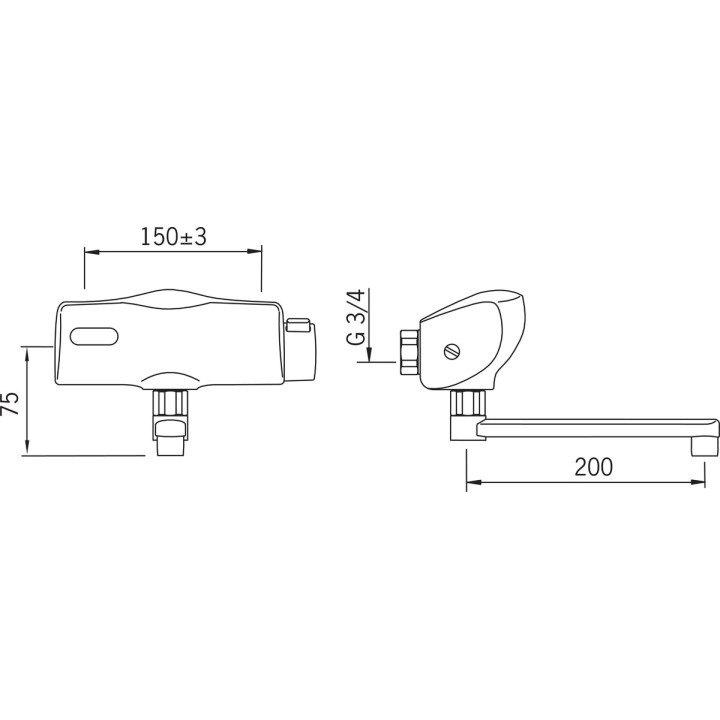 Bezdotykowa bateria umywalkowa Oras Electra, stojąca, wylewka 96mm, Bluetooth, 6 V, chrom