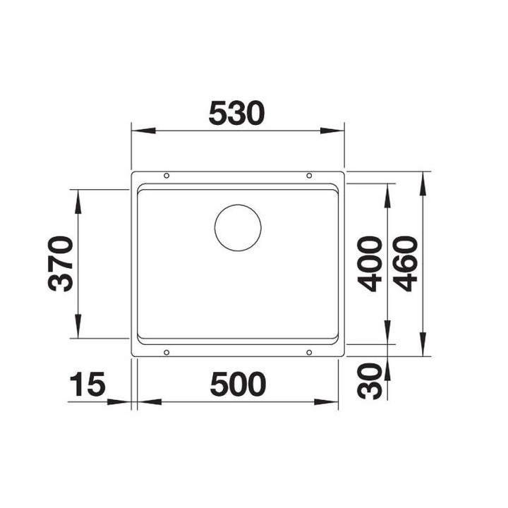 Zlewozmywak podwieszany Blanco Etagon 500-U Silgranit PuraDur korek InFino z sitkiem, bez korka automatycznego, z zestawem szyn 