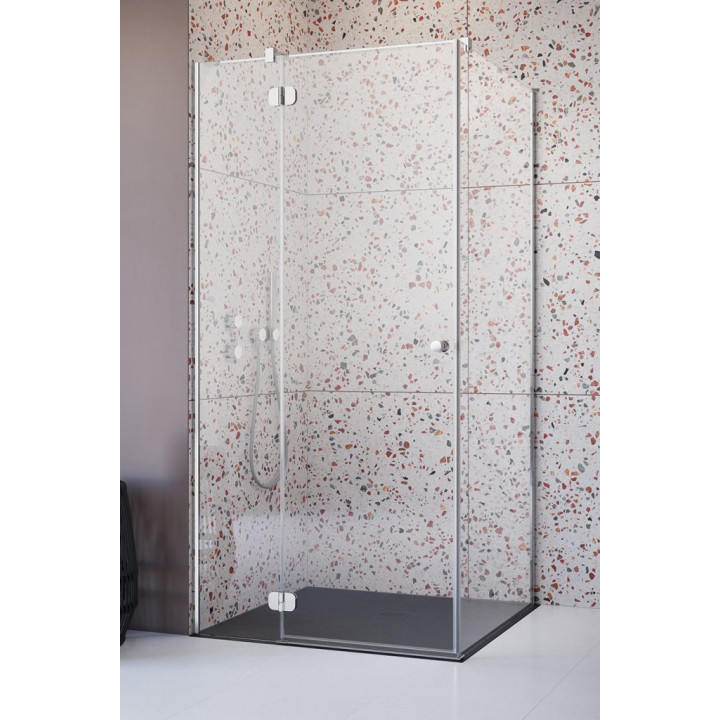 Ścianka boczna S1 Radaway Nes 8 Black KDJ I Factory 100, czarny wzór, 1000x2000mm