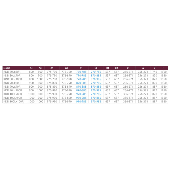 Kabina prysznicowa Radaway Torrenta KDJ, 100x80cm, lewa, szkło przejrzyste, profil chrom