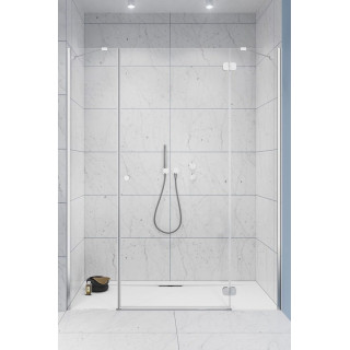 Drzwi prysznicowe do wnęki Radaway Torrenta DWJ 120, prawe, skrzydłowe, 120x195cm, szkło przejrzyste, profil chrom