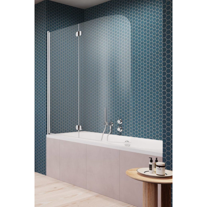 Parawan nawannowy Radaway Torrenta PNJ II, lewy, szkło przejrzyste, 80x150cm, profil chrom