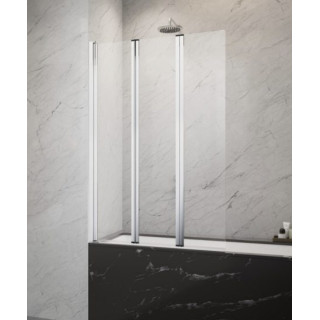 Parawan nawannowy Radaway Carena PND I, prawy, szkło przejrzyste, 130x150cm, profil chrom